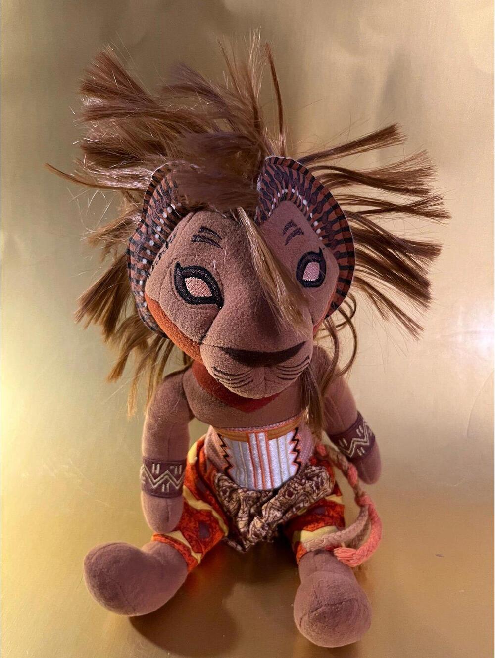 The Lion King Plush Simba Broadway Musical Show Stuffed 11” Disney Africa Safari